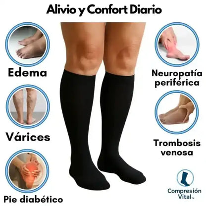 CompresiónVital™ · Calcetines para Circulación